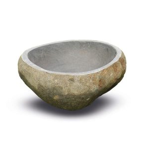 Vasque pierre naturelle basalt