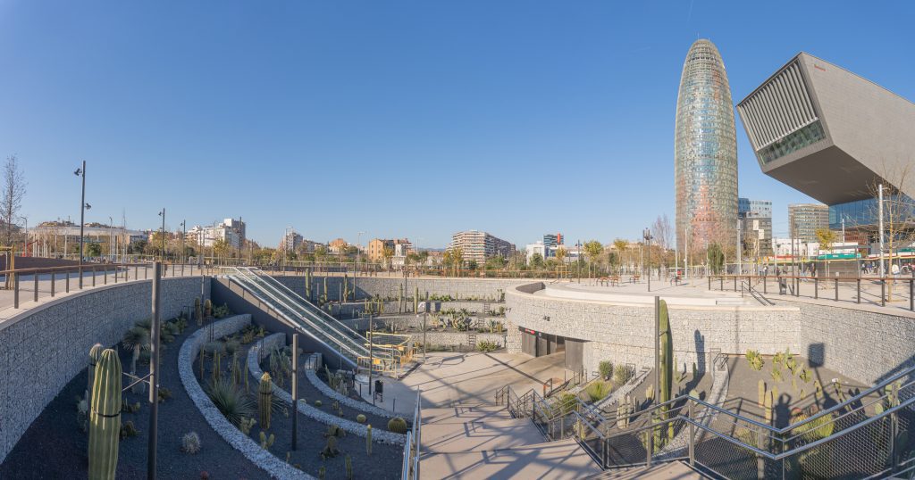 Panorámica plaza de glòries